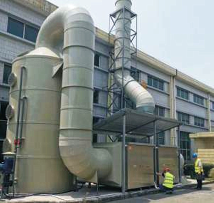 震雄機械有限公司噴漆（qī）車間廢氣處理工程1
